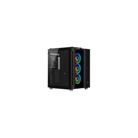 Gabinete Corsair Crystal 680X con Ventana RGB, Midi-Tower, ATX/EATX/Micro-ATX/Mini-ITX, USB 3.1, sin Fuente, Negro