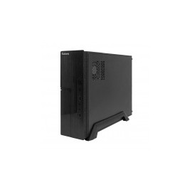 Gabinete Quaroni Slim, Mini-Tower, Micro-ATX/Mini-ITX, USB 2.0, Incluye Fuente de 500W, Negro