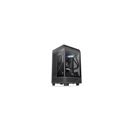 Gabinete Thermaltake The Tower 100 con Ventana RGB, Mini-Tower, Mini-ITX, USB 3.0, sin Fuente, Negro