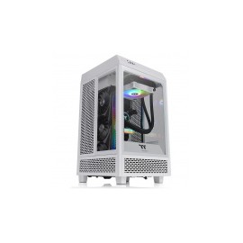 Gabinete Thermaltake The Tower 100 con Ventana RGB, Mini-Tower, Mini-ITX, USB 3.0, sin Fuente, Blanco