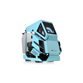 Gabinete Thermaltake AH T200 con Ventana, Micro Tower, Micro-ATX/Mini-ITX, USB 3.0/3.1, sin Fuente, Turquesa