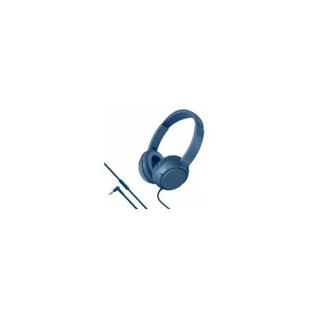 Steren Audífonos con Micrófono AUD-230, Alámbrico, 1.5 Metros, 3.5mm, Azul