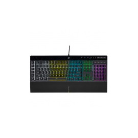 Kit Gamer 4 en 1 Corsair Teclado K55 RGB Pro + Mouse Harpoon RGB Pro + Audífonos HS50 Pro + Mousepad MM100, Alámbrico, USB, Neg