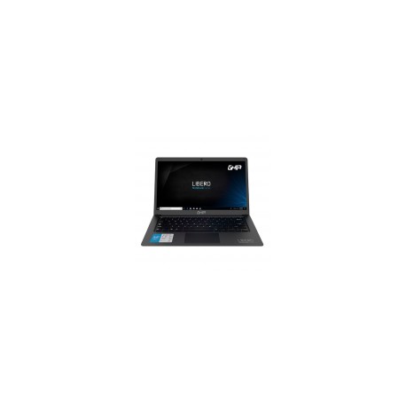 Laptop Ghia Libero 13.9" HD, Intel Celeron N3350 1.10GHz, 4GB, 64GB eMMC, Windows 10 Pro 64-bit, Español, Negro