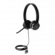 Lenovo Audífonos con Micrófono 100, Alámbrico, 1.8 Metros, USB A, Negro
