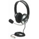 Manhattan Audifono con Micrófono V3 Mediano, 3.5mm, Negro