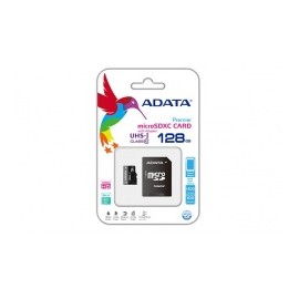 Memoria Flash Adata Premier, 128GB microSDXC UHS-I Clase 10, con Adaptador