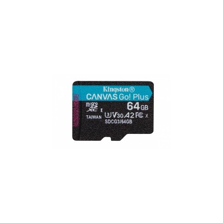 Memoria Flash Kingston Canvas Go! Plus, 64GB MicroSD UHS-I Clase 10