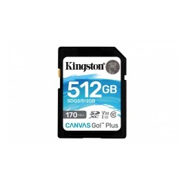 Memoria Flash Kingston Canvas Go! Plus, 512GB SD UHS-I Clase 10