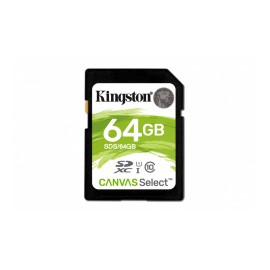 Memoria Flash Kingston Canvas Select, 64GB SDXC UHS-I Clase 10