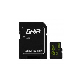 Memoria Flash Ghia, 16GB microSDHC Clase 10, con Adaptador