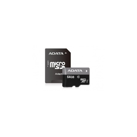 Memoria Flash Adata, 64GB microSDHC UHS-I Clase 10, con Adaptador