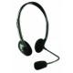 Easy Line EL-993148 Audífonos con Micrófono, Alámbrico, Negro