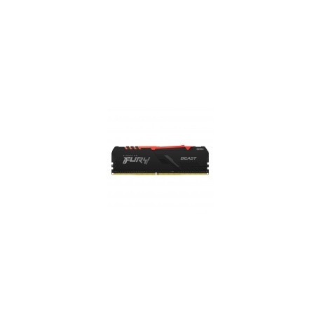 Memoria RAM Kingston FURY Beast Black RGB DDR4, 3200MHz, 8GB, Non-ECC, CL16, XMP