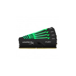 Kit Memoria RAM Kingston HyperX FURY RGB DDR4, 3466MHz, 32GB (4 x 8GB), Non-ECC, CL16, XMP