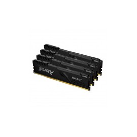 Kit Memoria RAM Kingston FURY Beast Black DDR4, 2666MHz, 32GB (4 x 8GB), Non-ECC, CL16, XMP