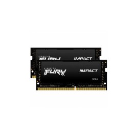 Kit Memoria RAM Kingston FURY Impact Black DDR4, 2666MHz, 32GB (2 x 16GB), Non-ECC, CL16, SO-DIMM, XMP