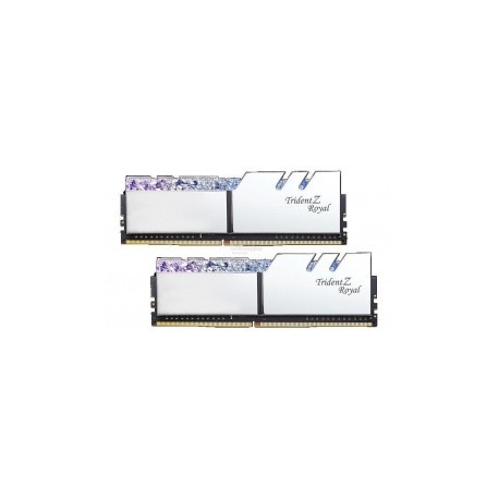 Kit Memoria RAM G.Skill Trident Z Royal DDR4, 3200MHz, 16GB (2 x 8GB), Non-ECC, CL16, XMP, Plata