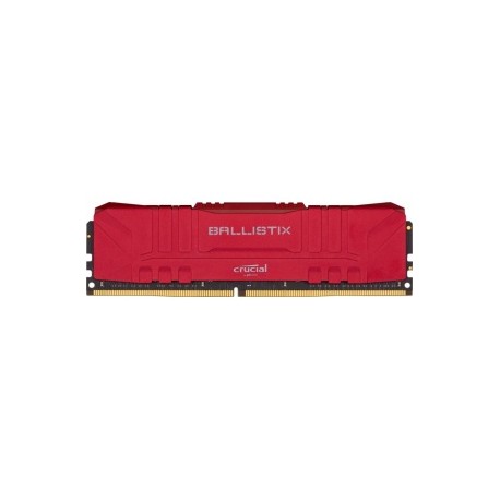 Memoria RAM Crucial Ballistix Rojo DDR4, 3200MHz, 8GB, Non-ECC, CL16, XMP