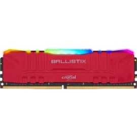 Memoria RAM Crucial Ballistix RGB Rojo DDR4, 3200MHz, 8GB, Non-ECC, CL16, XMP