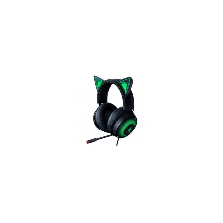 Razer Audífonos Gamer Kraken Kitty Edition, Alámbrico, 1.3 Metros, USB, Negro/Verde