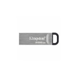 Memoria USB Kingston DataTraveler Kyson, 256GB, USB A 3.2, Lectura 200MB/s, Escritura 60MB/s, Plata