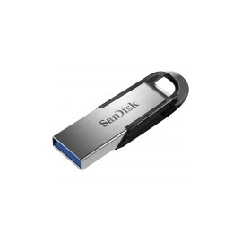 Memoria USB SanDisk Ultra Flair, 128GB, USB 3.0, Lectura 150MB/s, Plata/Negro