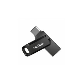 Memoria USB SanDisk Ultra Dual Drive Go, 256GB, USB C, Lectura 150MB/s, Negro/Plata