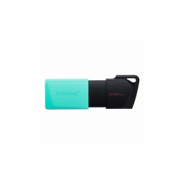 Memoria USB Kingston DataTraveler Exodia M, 256GB, USB A, Negro/Turquesa