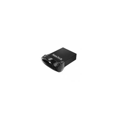 Memoria USB SanDisk Ultra Fit, 128GB, USB 3.0, Lectura 130MB/s, Negro