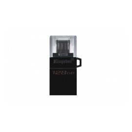 Memoria USB Kingston microDuo3 G2, 128GB, USB/Micro USB 3.0, Lectura 80MB/s, Negro