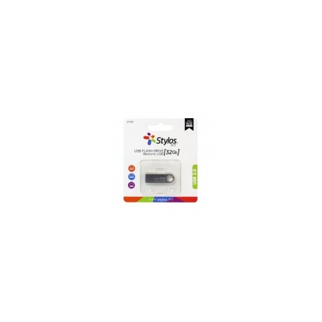 Memoria USB Stylos STMUSB3B, 32GB, USB 2.0, Plata