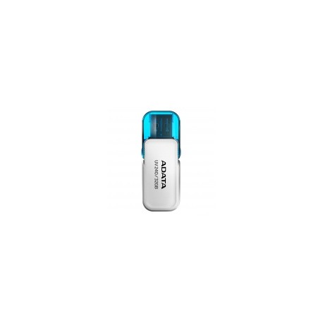 Memoria USB Adata UV240, 32GB, USB 2.0, Blanco