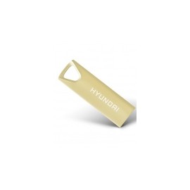 Memoria USB Hyundai Bravo Deluxe, 32GB, USB 2.0, Lectura 10MB/s, Escritura 3MB/s, Oro