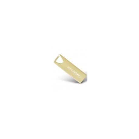 Memoria USB Hyundai Bravo Deluxe, 32GB, USB 2.0, Lectura 10MB/s, Escritura 3MB/s, Oro