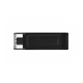 Memoria USB Kingston DataTraveler 70, 32GB, USB-C 3.2, Negro