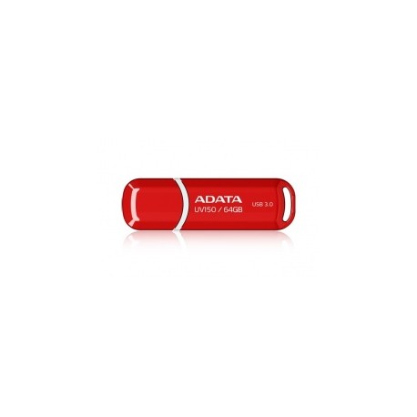Memoria USB Adata Dashdrive UV150, 64GB, USB 3.0, Rojo