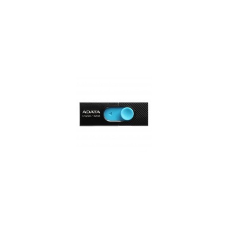 Memoria USB Adata UV220, 32GB, USB 2.0, Negro/Azul