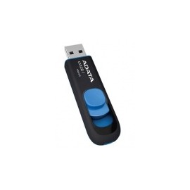 Memoria USB Adata DashDrive UV128, 32GB, USB 3.0, Lectura 40MB/s, Escritura 25MB/s, Negro/Azul