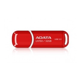 Memoria USB Adata DashDrive UV150, 32GB, USB 3.0, Rojo