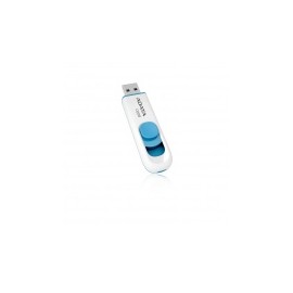 Memoria USB Adata C008, 32GB, USB 2.0, Azul/Blanco