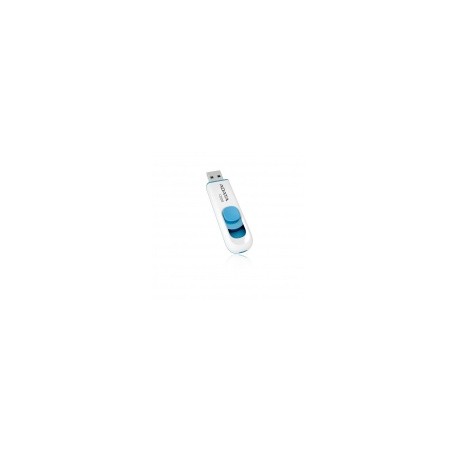 Memoria USB Adata C008, 32GB, USB 2.0, Azul/Blanco