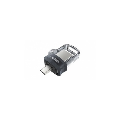 Memoria USB SanDisk Ultra Dual Drive M3.0, 32GB, USB 3.0, Lectura 150MB/s, Gris
