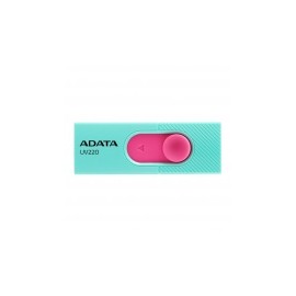 Memoria USB Adata UV220, 32GB, USB 2.0, Rosa/Turquesa