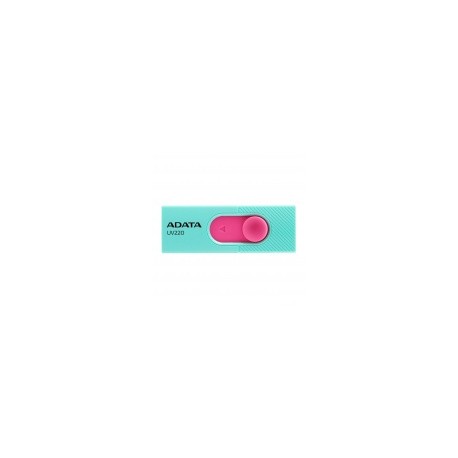 Memoria USB Adata UV220, 32GB, USB 2.0, Rosa/Turquesa