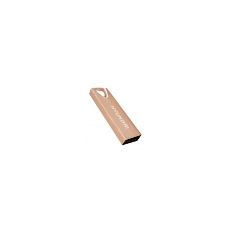 Memoria USB Hyundai Bravo Deluxe, 32GB, USB 2.0, Lectura 10MB/s, Escritura 3MB/s, Oro Rosado