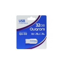 Memoria USB Quaroni QU-02, 32GB, USB 2.0, Plata