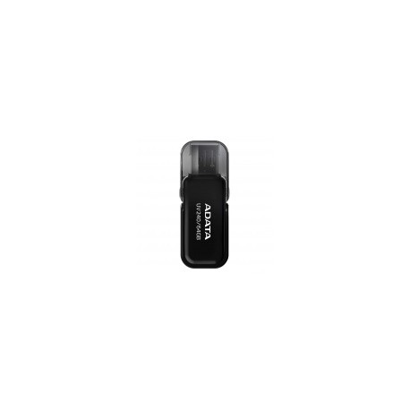 Memoria USB Adata UV240, 64GB, USB 2.0, Negro