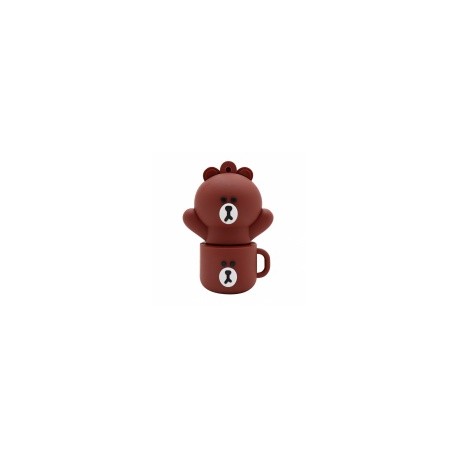 Memoria USB BRobotix 190432-22, 32GB, USB 2.0, Oso en Taza