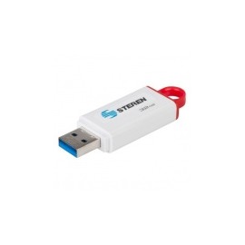 Memoria USB Steren MFD-032, 32GB, USB 3.2, Blanco/Rojo